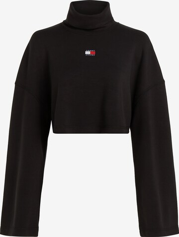 Tommy Jeans Sweatshirt in Zwart: voorkant