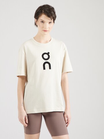 On - Camiseta en beige: frente