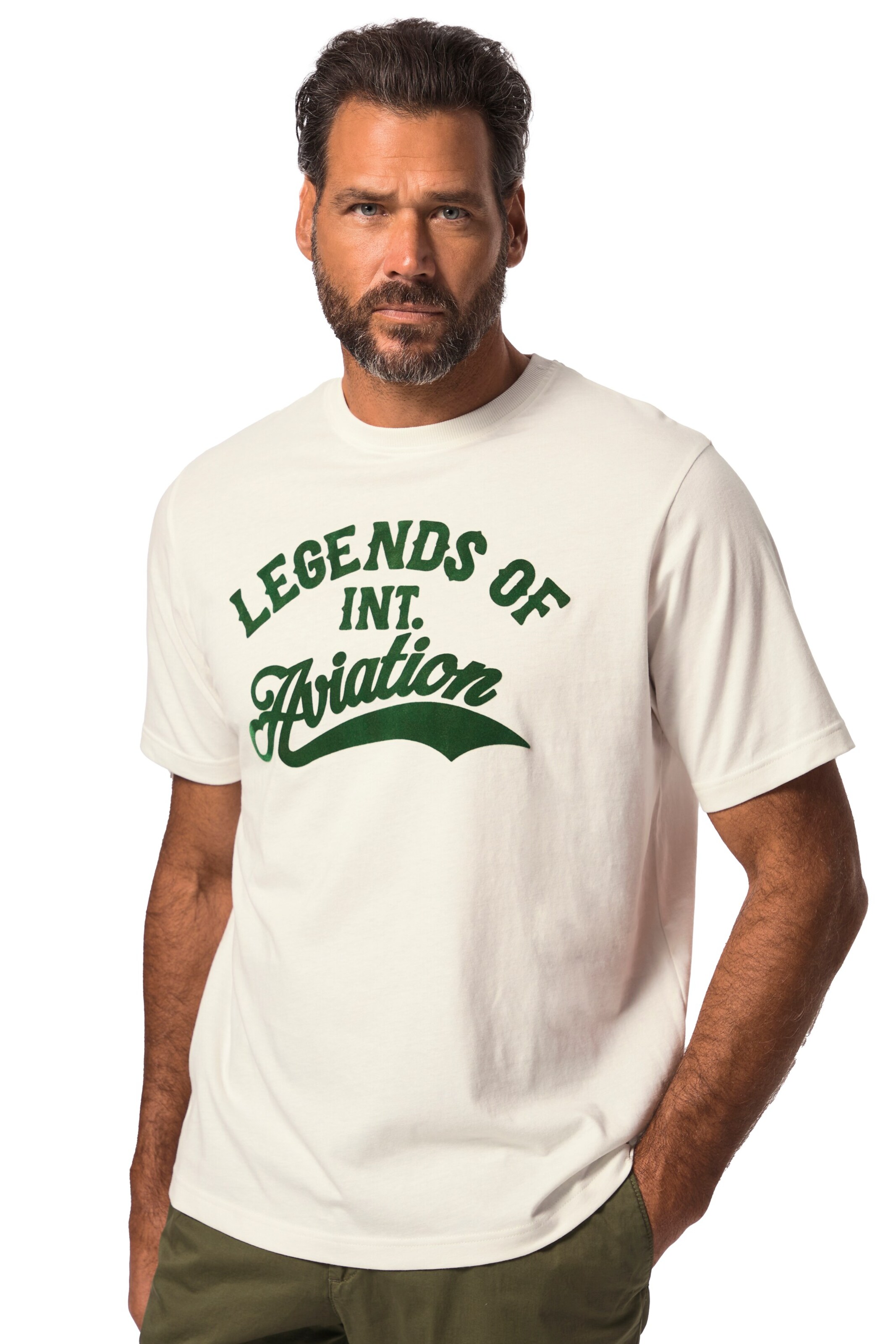 JP1880 Shirt in Wit: voorkant