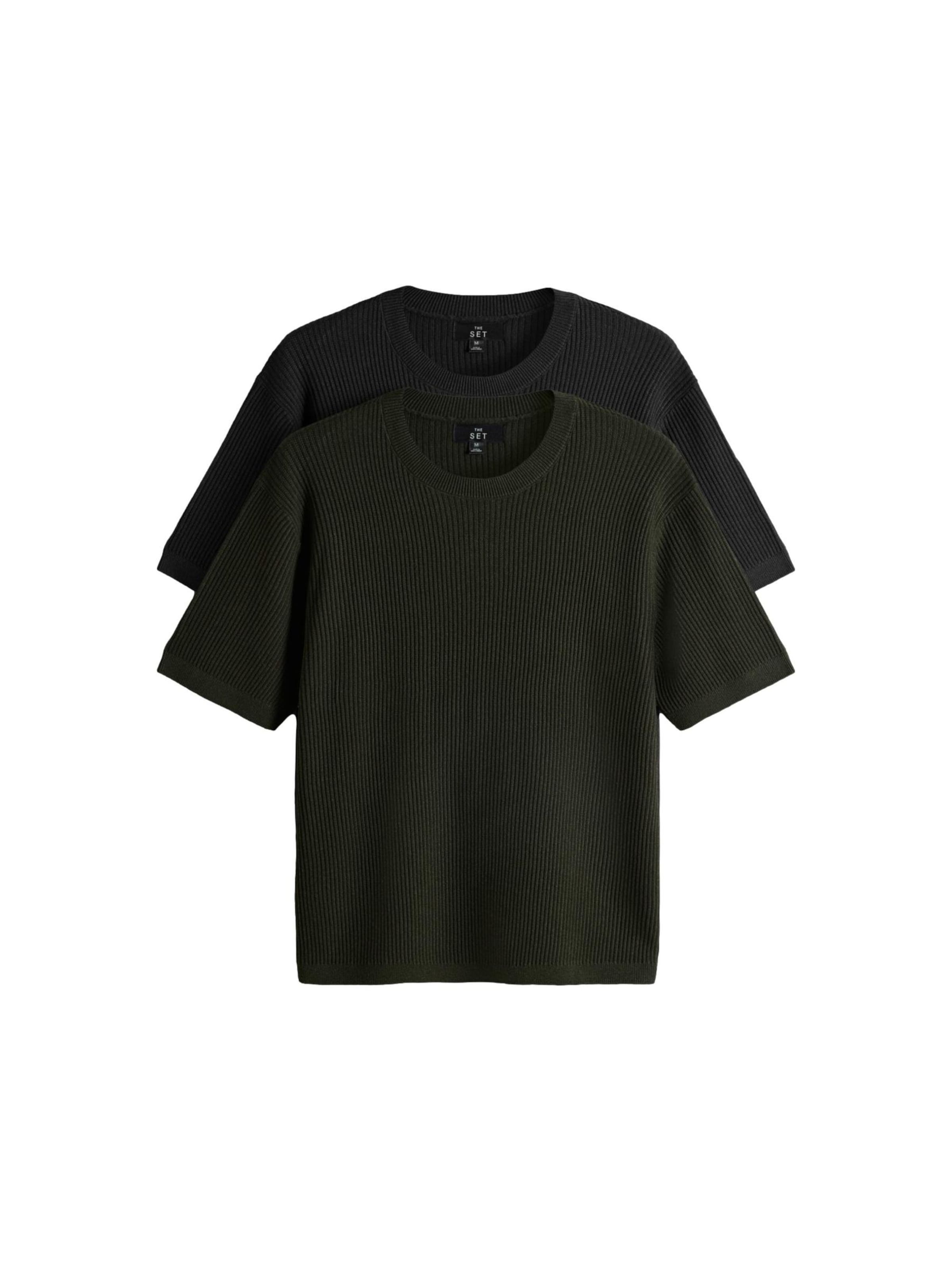 The Set Sweater in Black: front