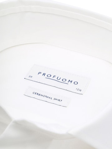 Profuomo Slim fit Button Up Shirt in White