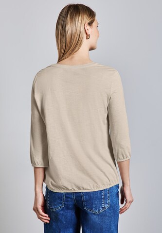 STREET ONE Jersey-Shirt in Beige