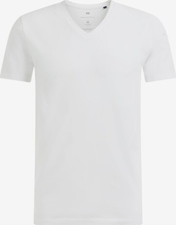 T-Shirt WE Fashion en blanc : devant