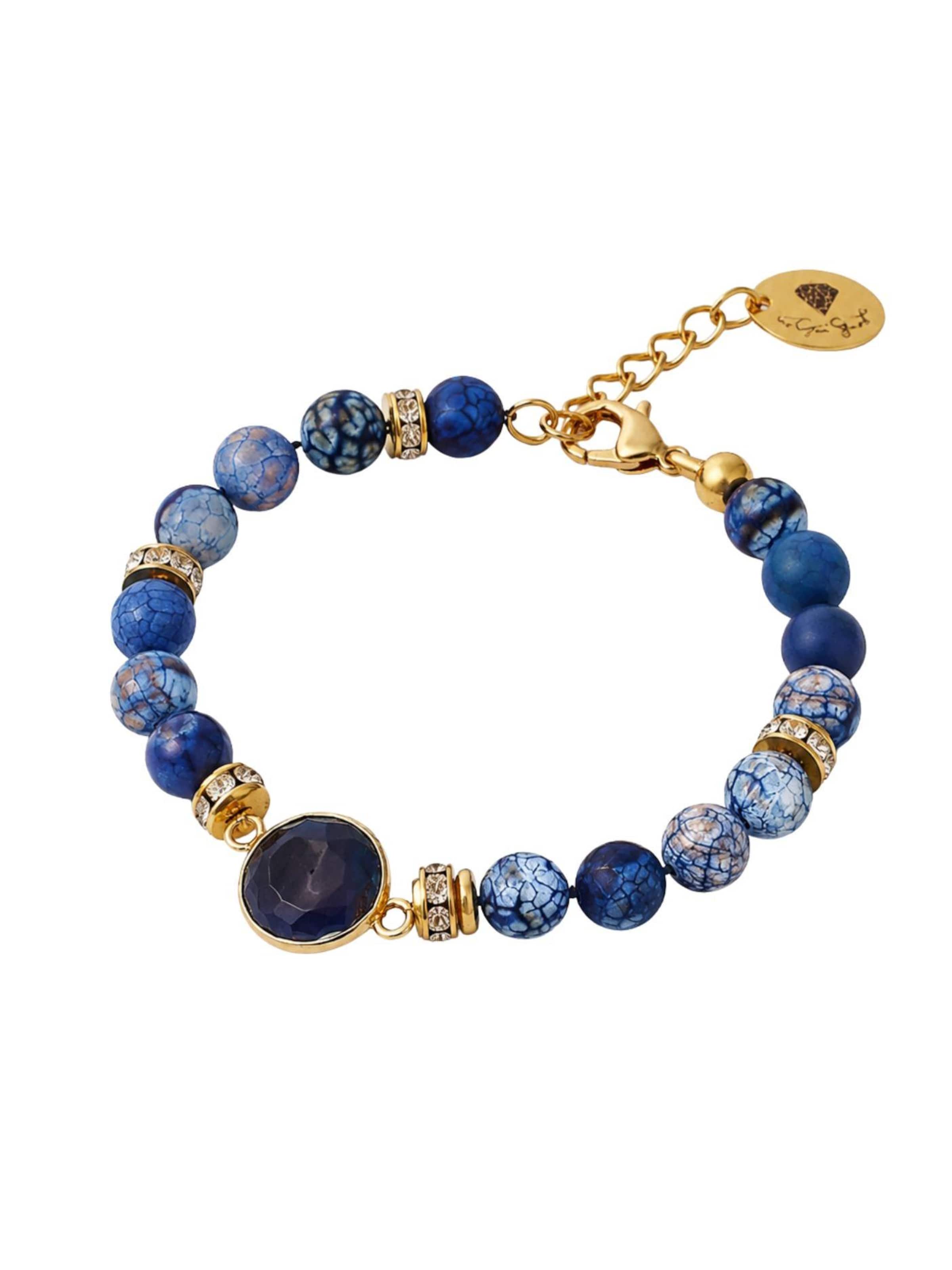 THE GEM STORIES JEWELRY Armband i blå: framsida