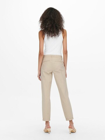 Slimfit Pantaloni chino 'Biana' di ONLY in beige