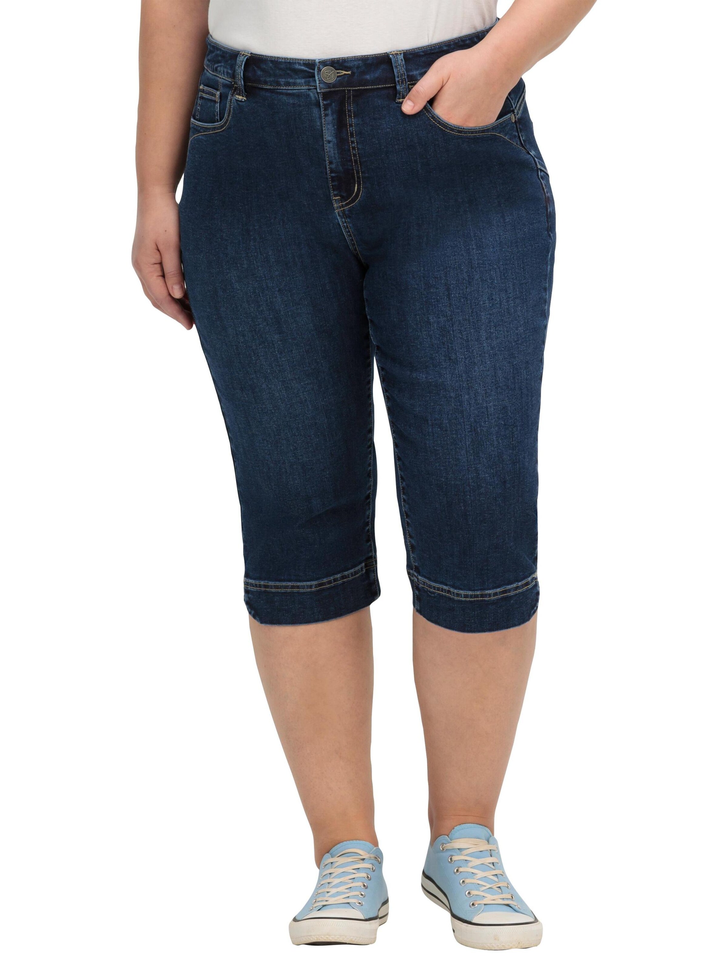 mėlyna SHEEGO Prigludęs Džinsai: priekis