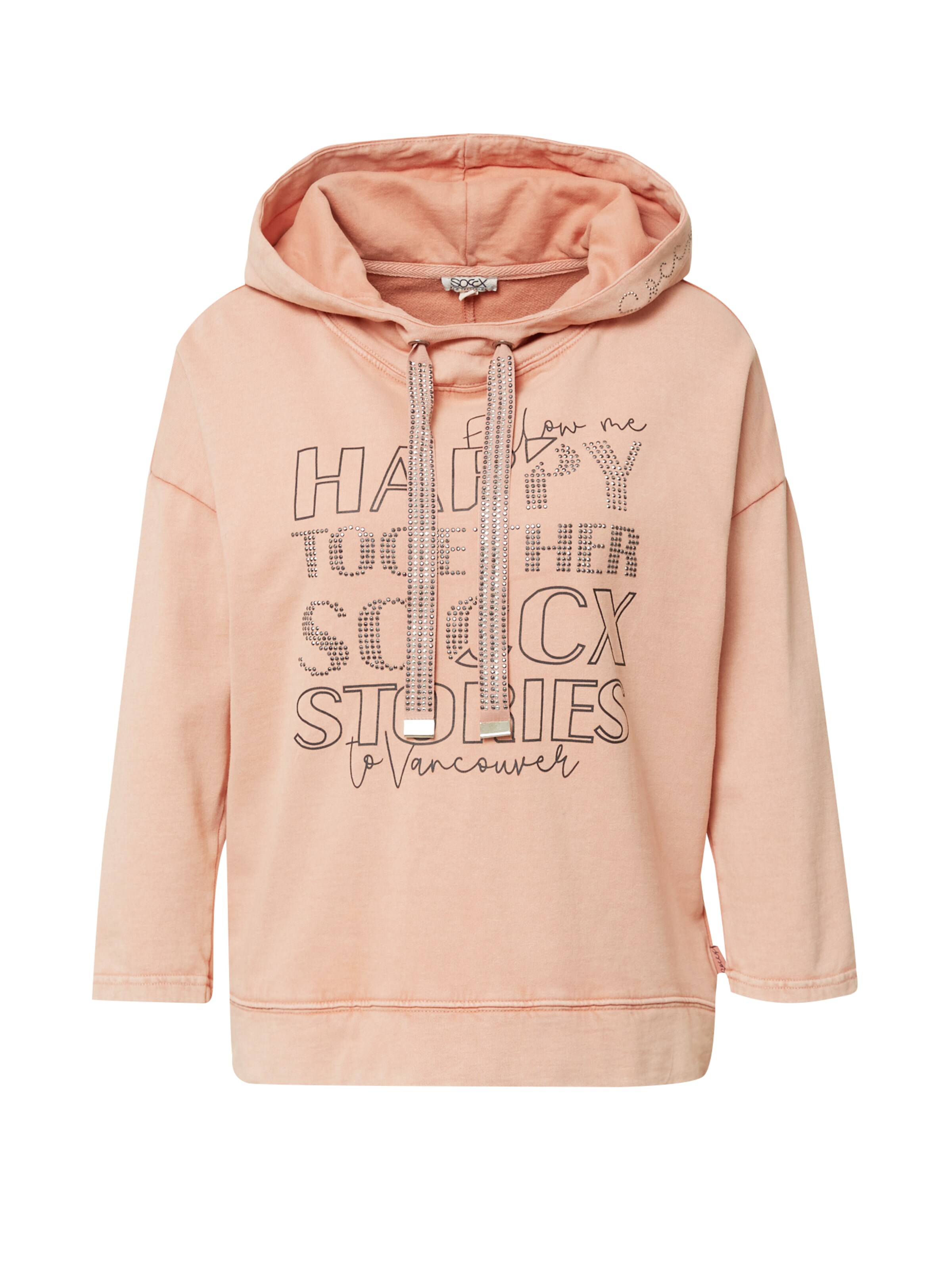 Felpa 'Follow Me To Vancouver' di Soccx in arancione: frontale