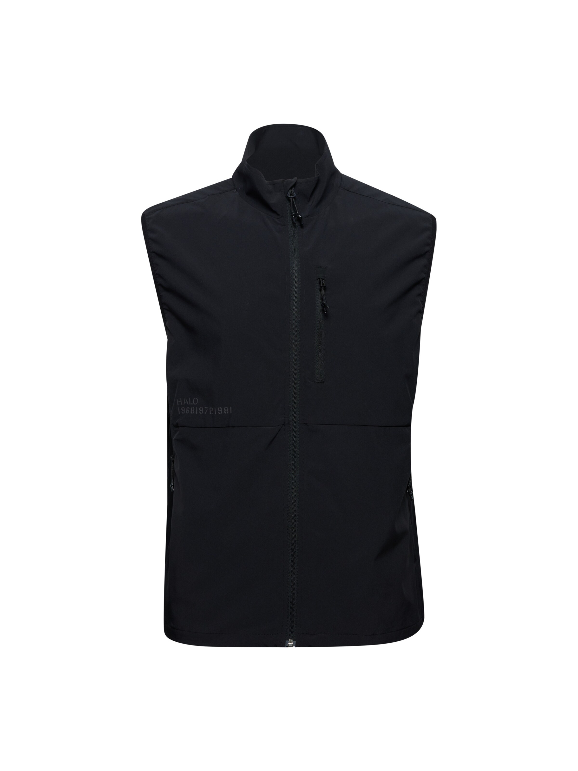 HALO Weste in Schwarz: Vorderseite