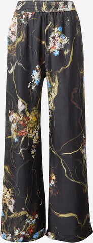 Wide leg Pantaloni 'ARUM' de la Munthe pe negru: față