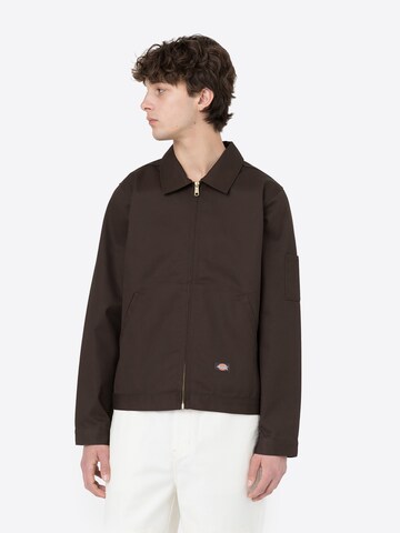 DICKIES Between-season jacket 'Eisenhower' in Brown: front