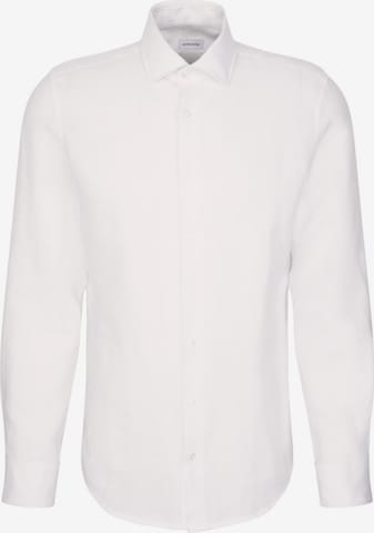 Chemise business ' Slim ' SEIDENSTICKER en blanc : devant