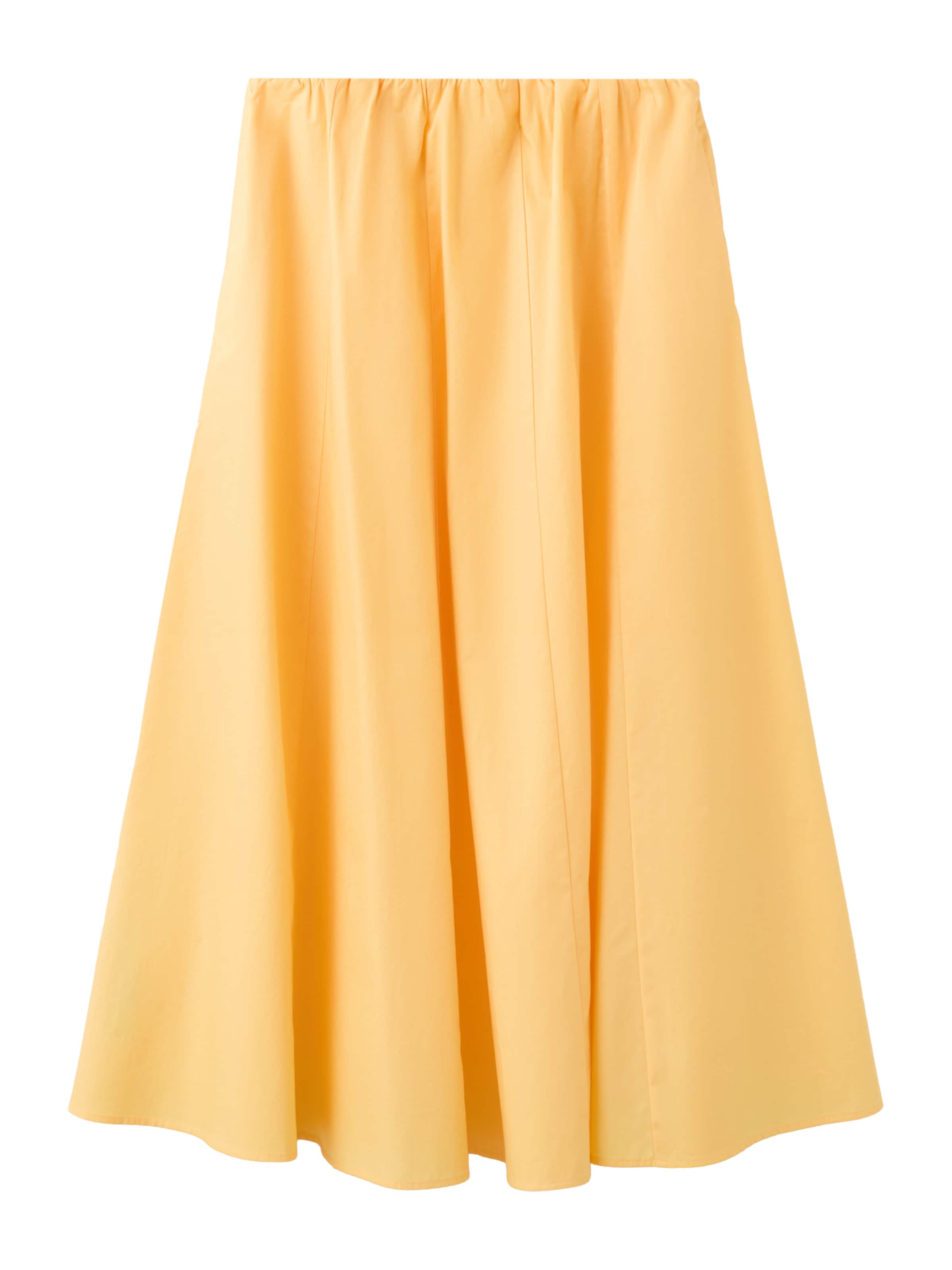 MANGO - Falda 'NEWCRETA' en amarillo: frente