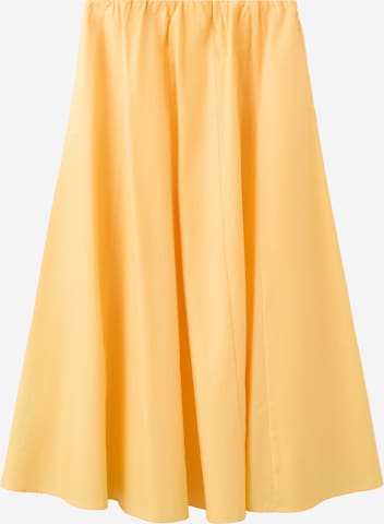 MANGO - Falda 'NEWCRETA' en amarillo: frente