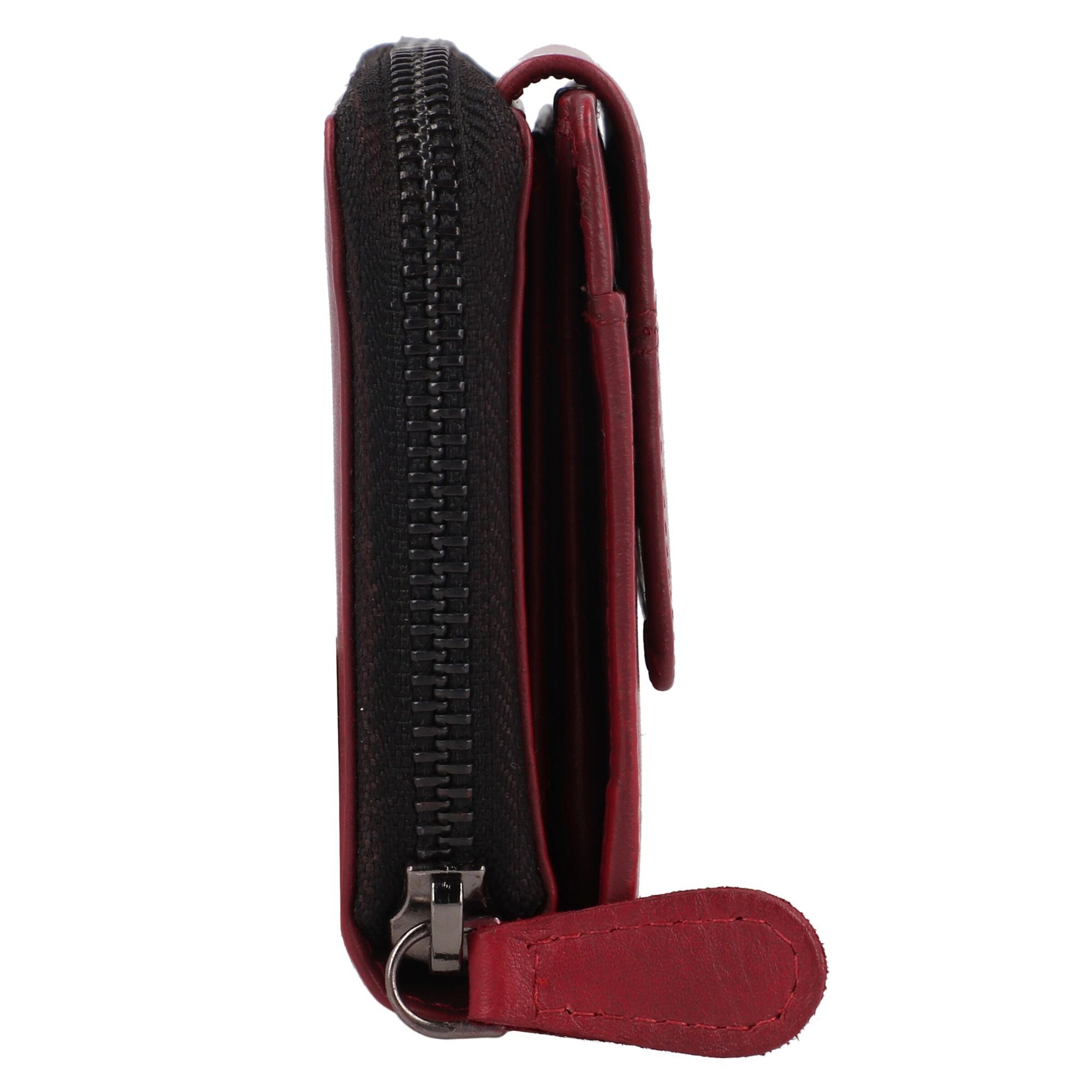 Portamonete 'Destressed' di GREENBURRY in rosso