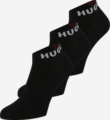 Chaussettes HUGO Red en noir : devant