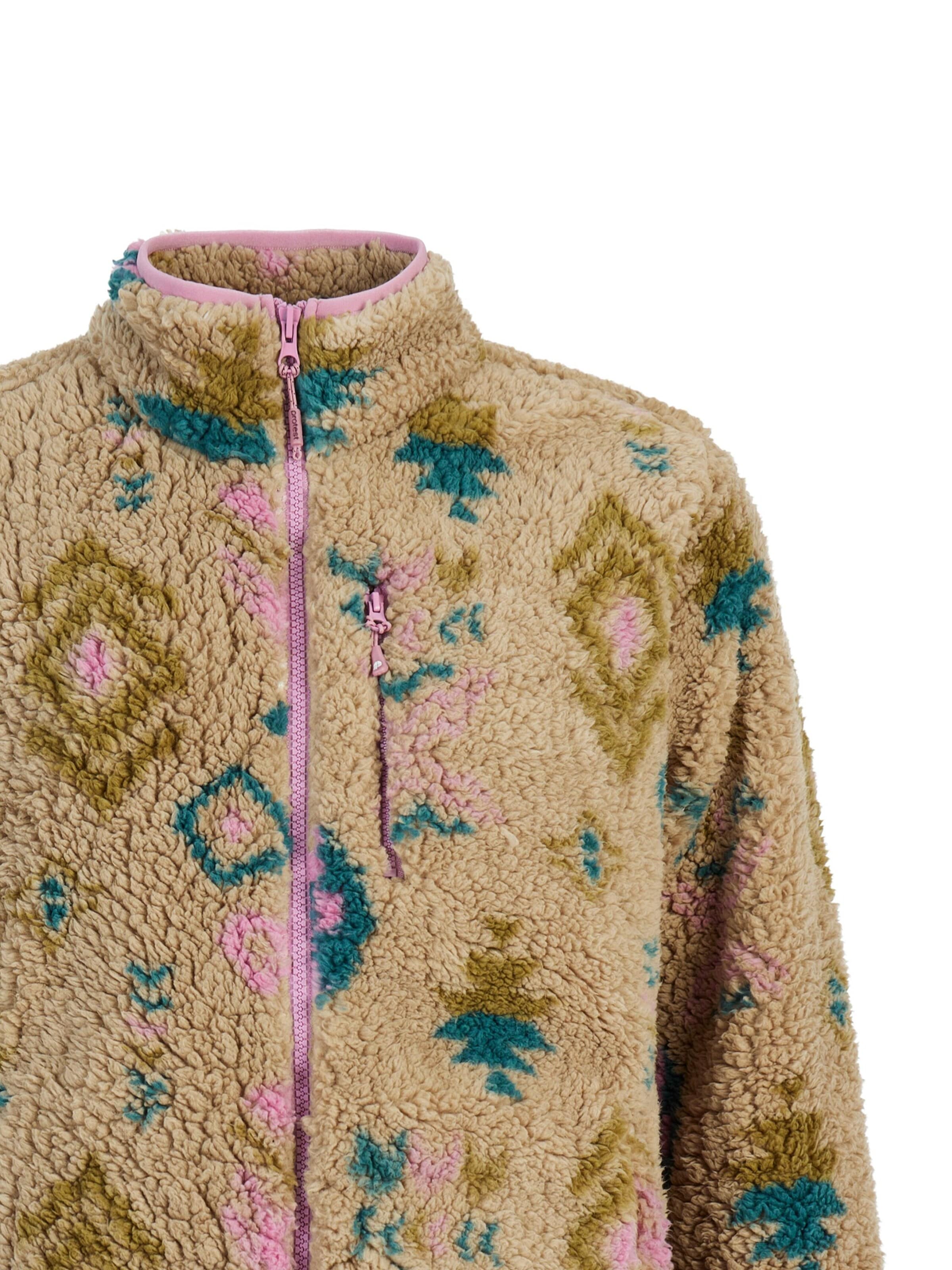 PROTEST Fleece Jacket 'Adele' in Beige