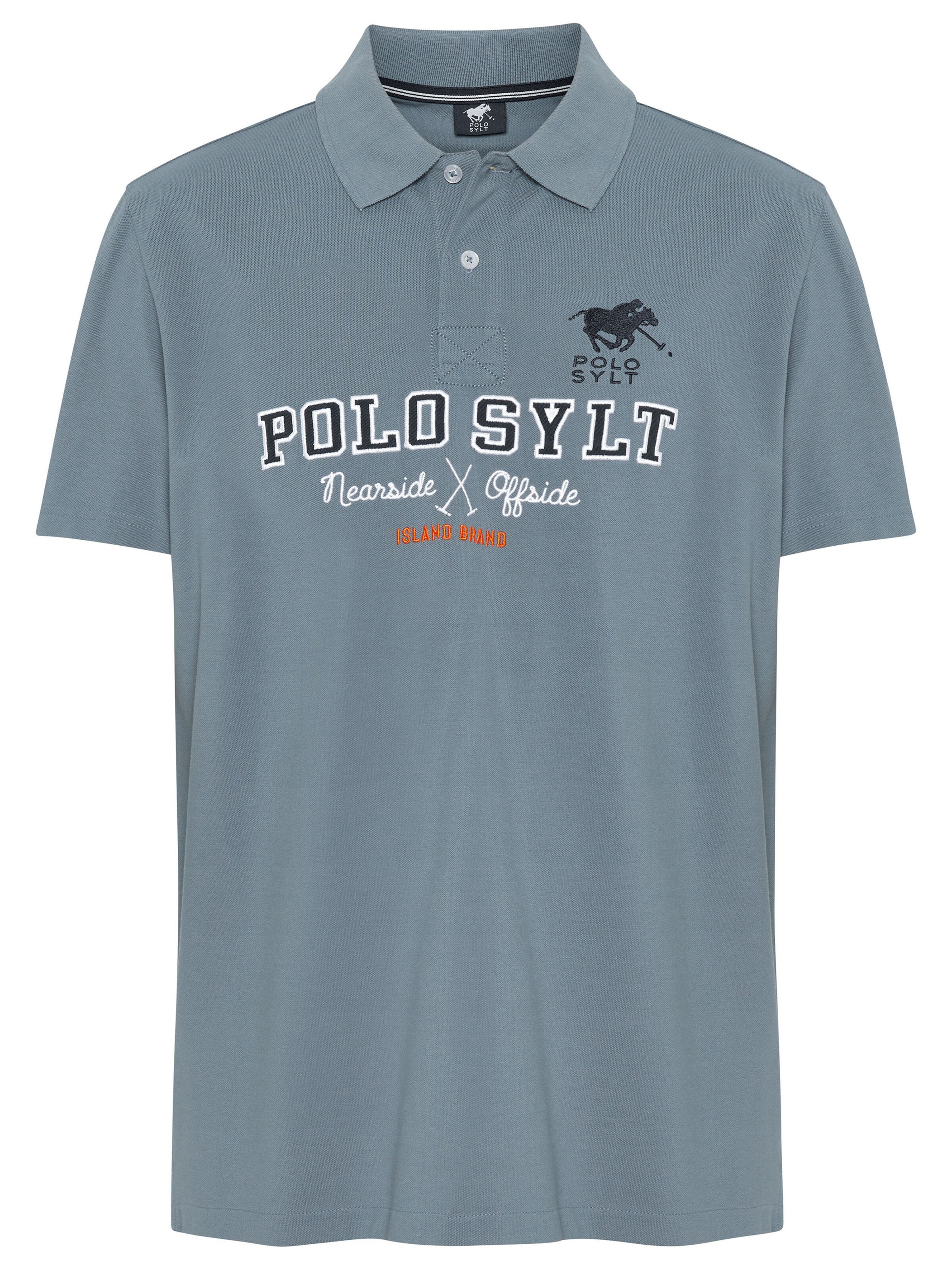 Polo Sylt Shirt in Blue: front