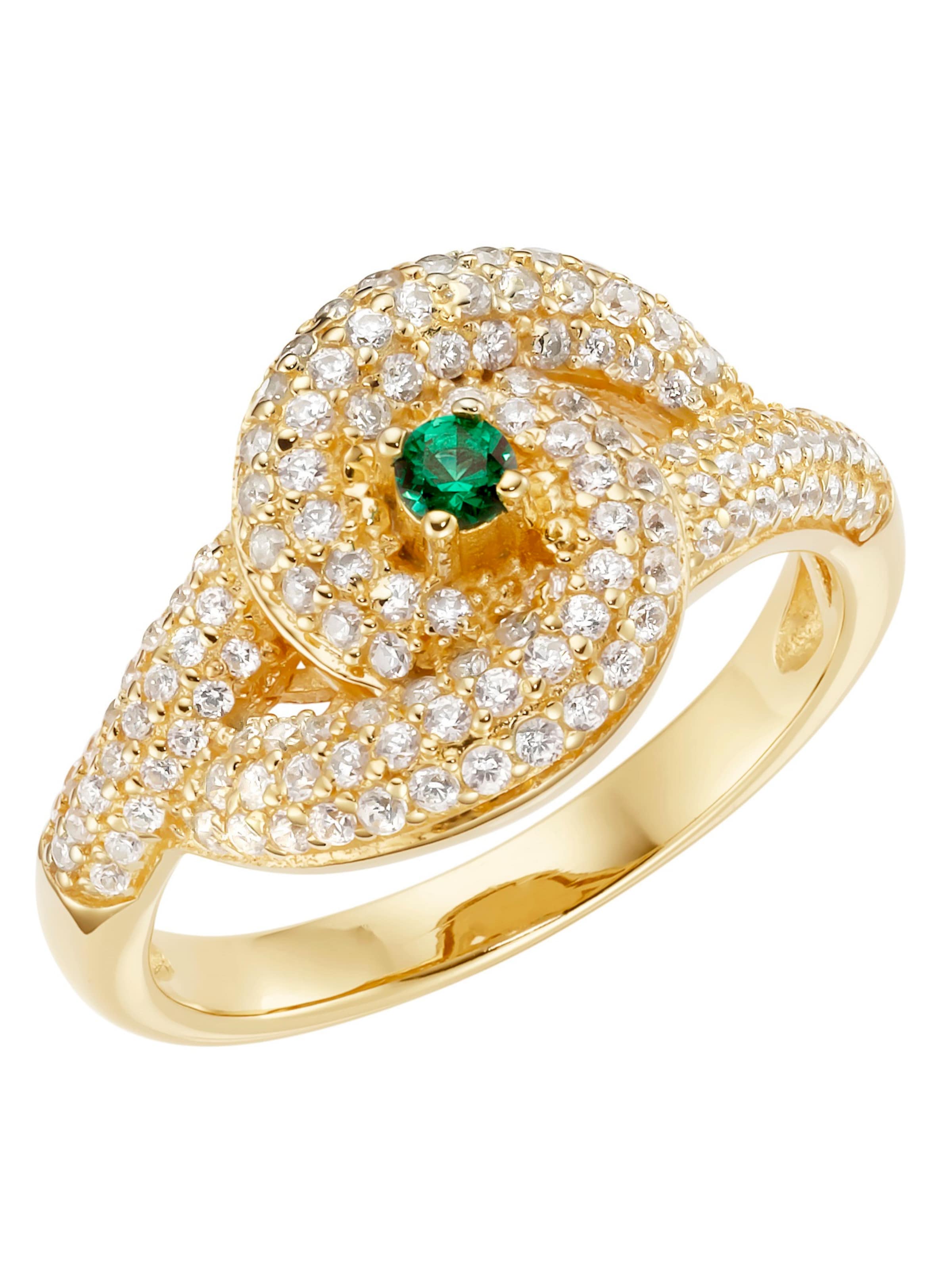 Anello Smart Jewel di colore oro / verde / trasparente, Visualizzazione prodotti
