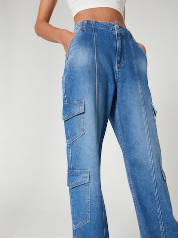 SHYX Loosefit Cargojeans 'Lucky' in Blauw