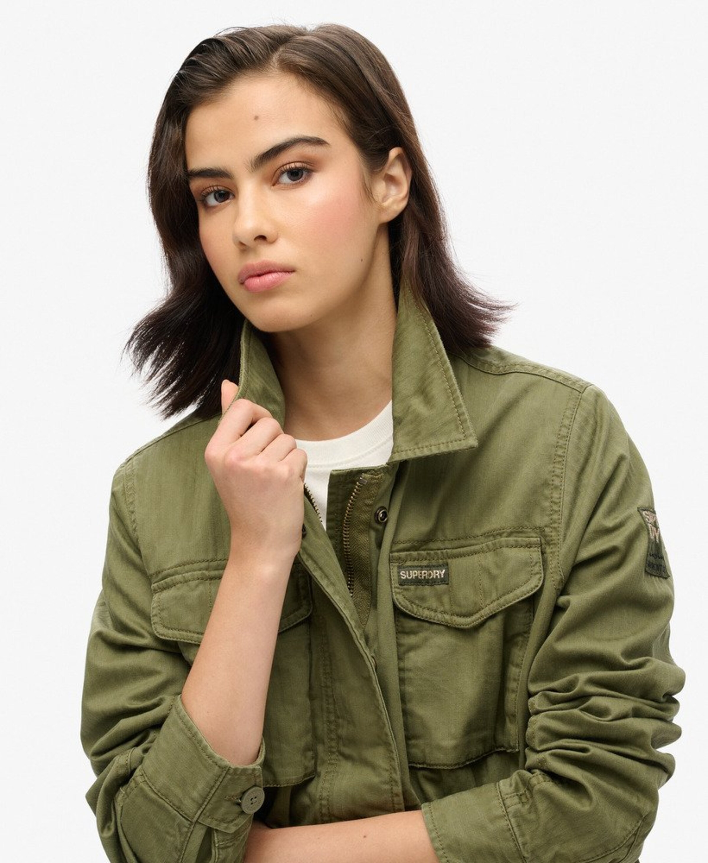 Superdry Tussenjas 'Military' in Groen