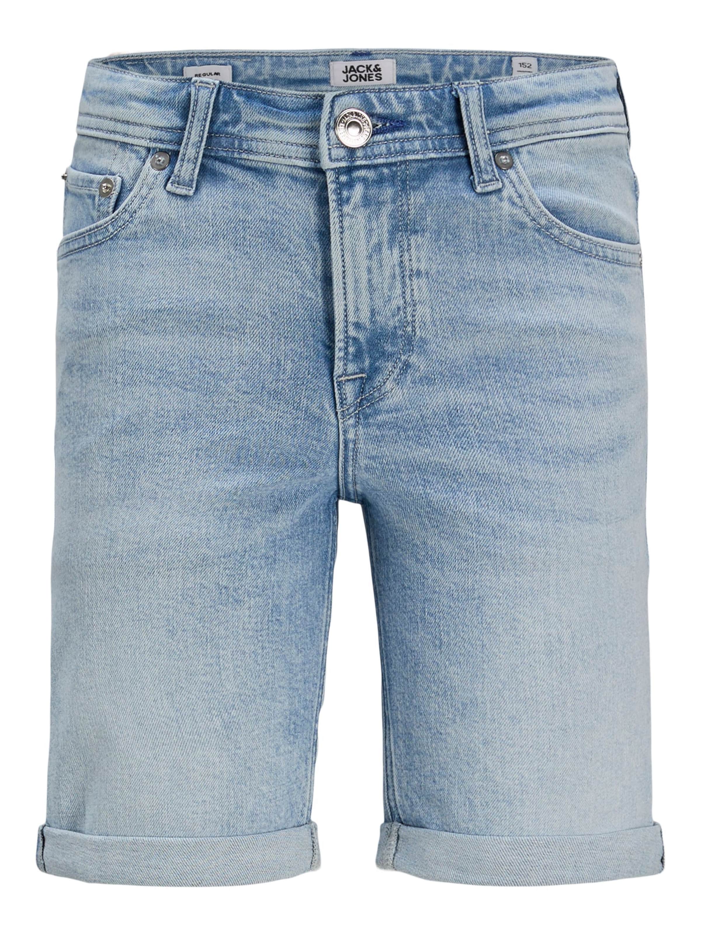Jack & Jones Junior Regular Jeans 'JJIRick JJOriginal' in Blauw: voorkant