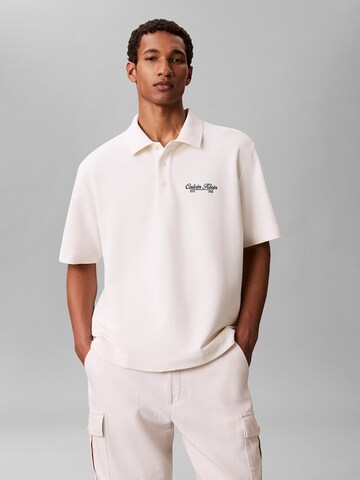 Calvin Klein Jeans Shirt in Beige: voorkant
