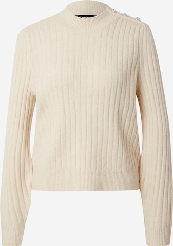 VERO MODA Sweater 'VMELYA' in Beige: front