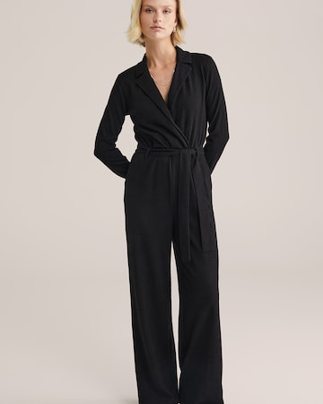 WE Fashion Комбинезон в Черный: спереди