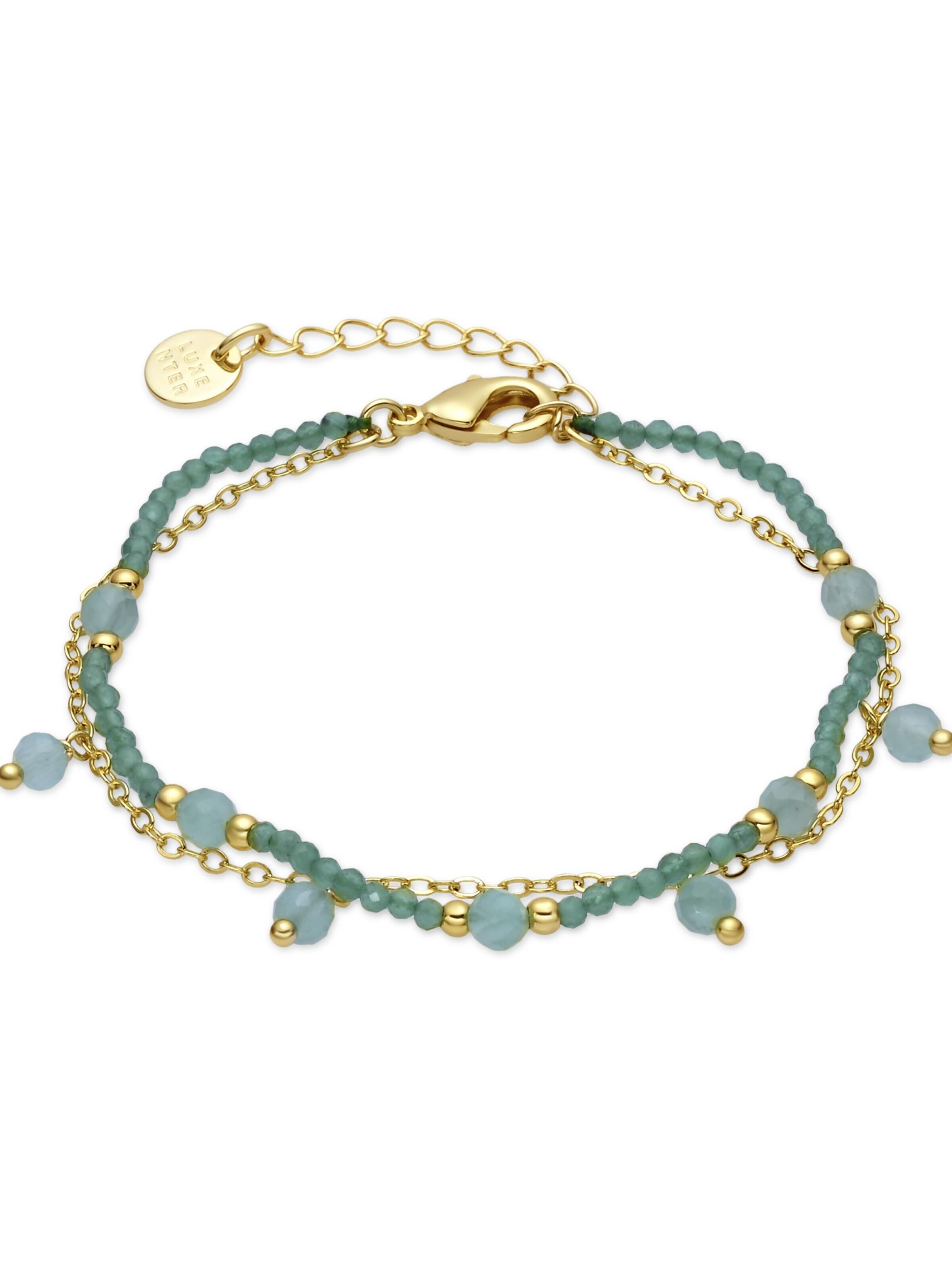 Luxenter Bracelet 'Aira' en 16 cm en turquoise, Vue avec produit