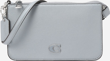 Borsa a spalla di COACH in grigio: frontale