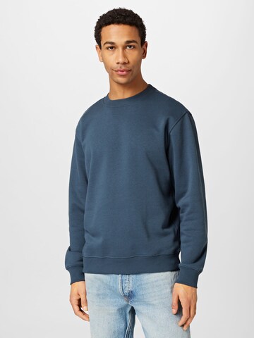 WEEKDAY Sweatshirt i blå: framsida