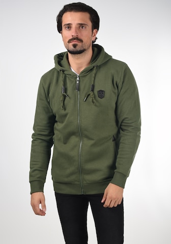 Veste de survêtement INDICODE JEANS en vert : devant