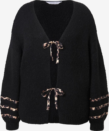 Studio Untold Strickjacke in Schwarz: Vorderseite