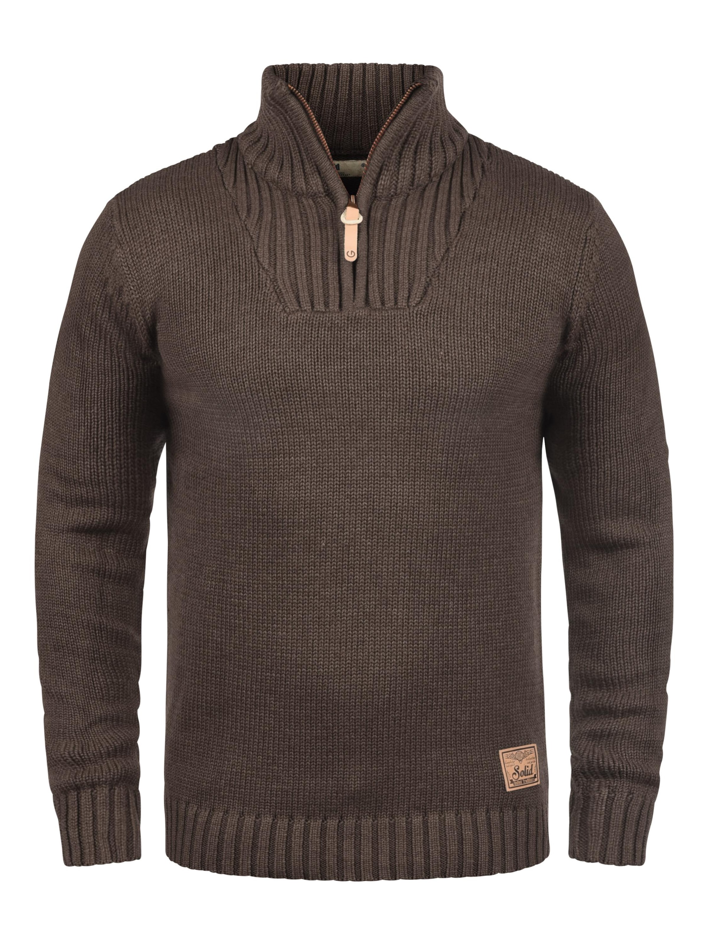 !Solid - Pullover 'Petro' em castanho: frente