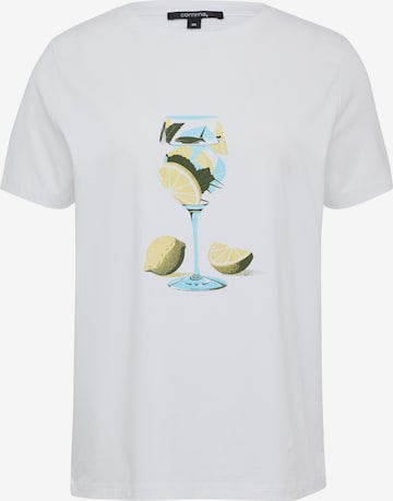 COMMA T-Shirt in Weiß: Vorderseite