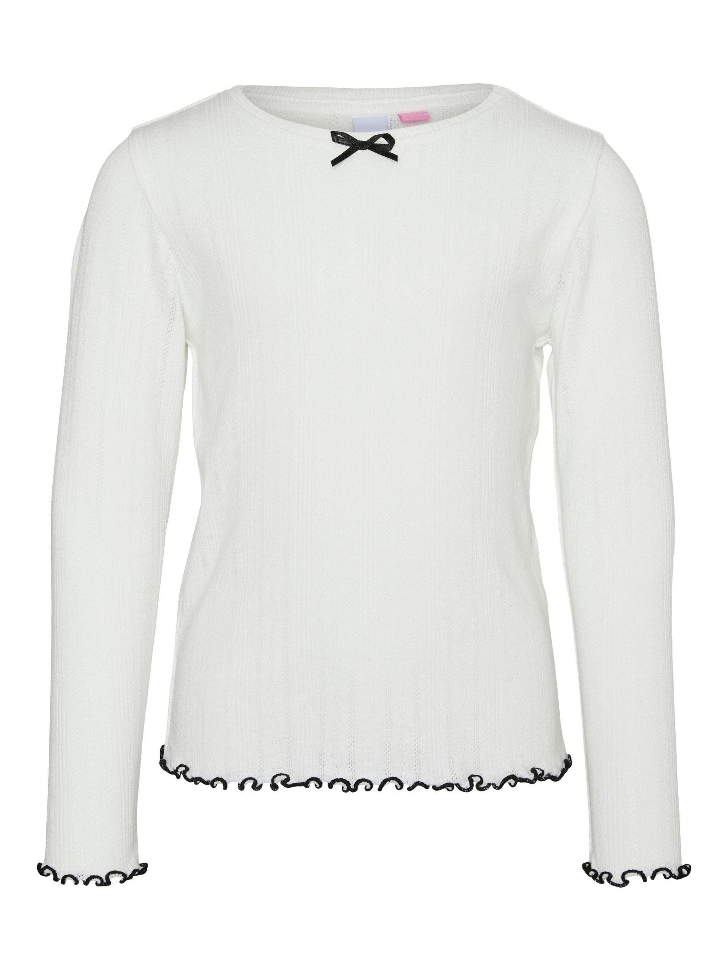 Vero Moda Girl Тениска 'VMJULIETTA' в бяло: отпред