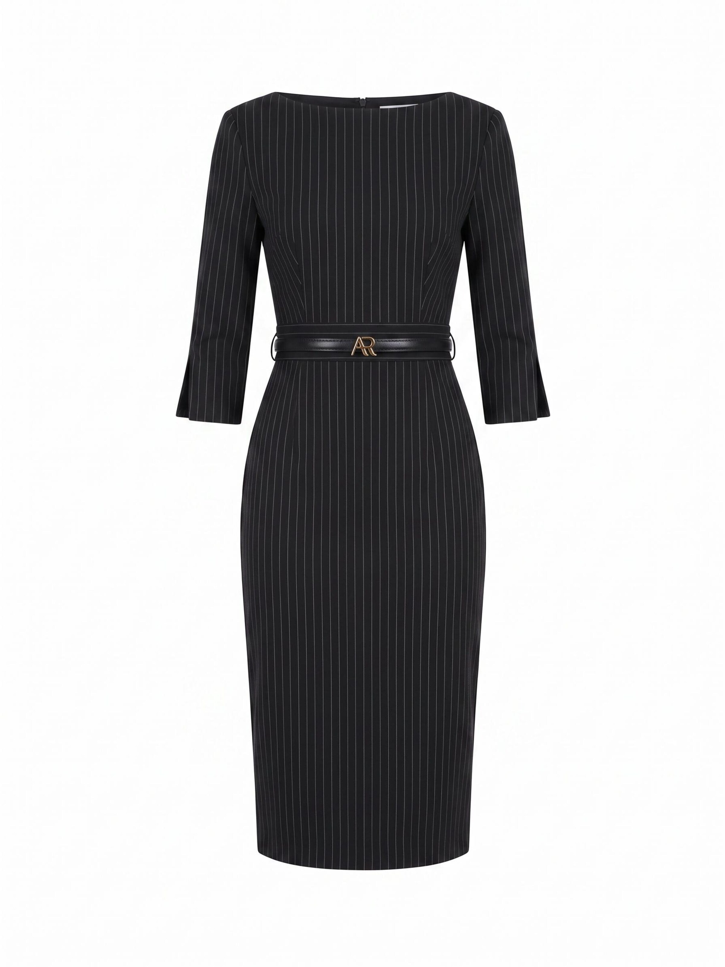 AUDRAY - Vestido de bainha 'Ginger' em preto: frente