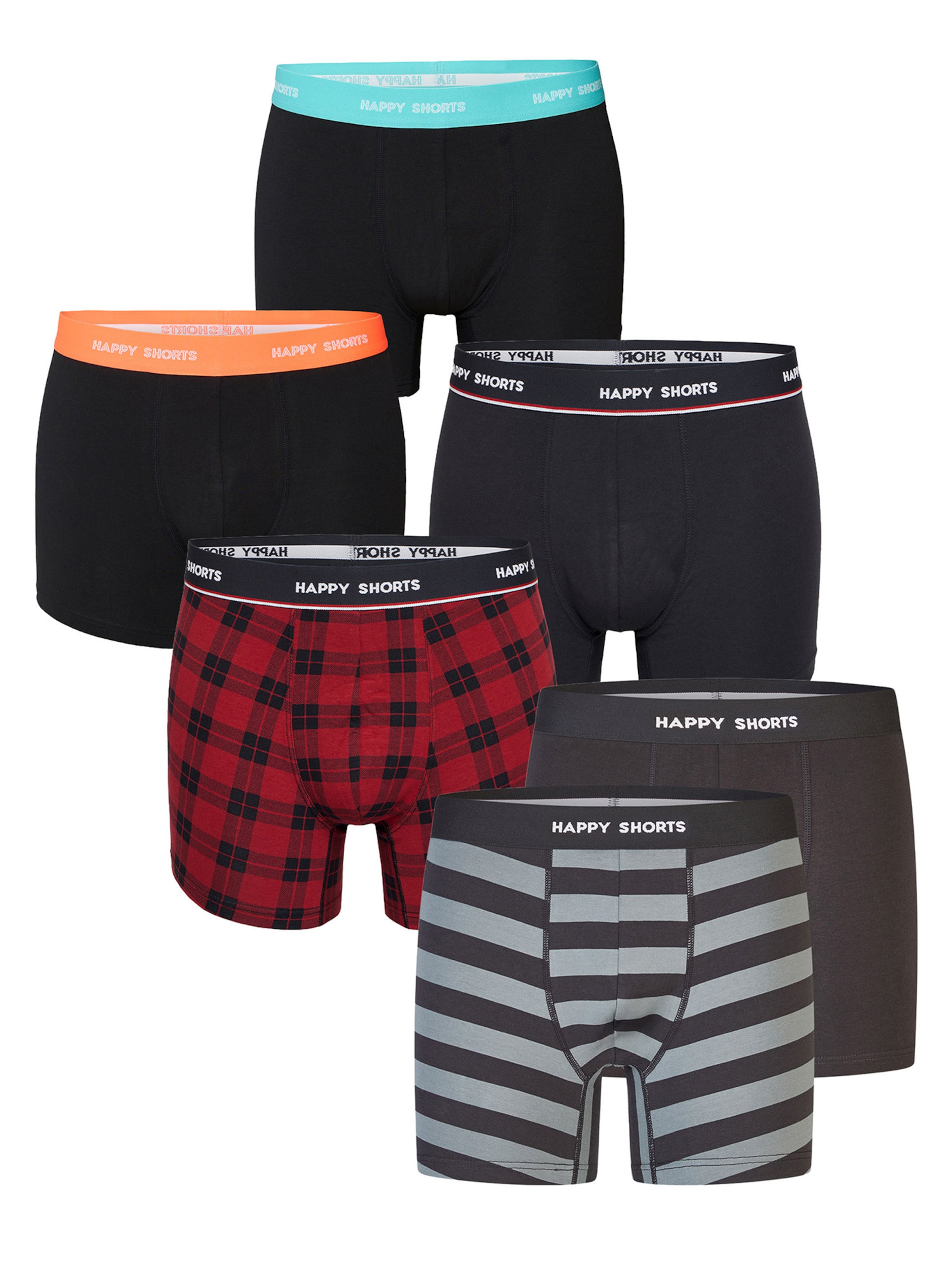 Happy Shorts Retro Pants ' Dark Jersey Sets ' in Grau: Vorderseite