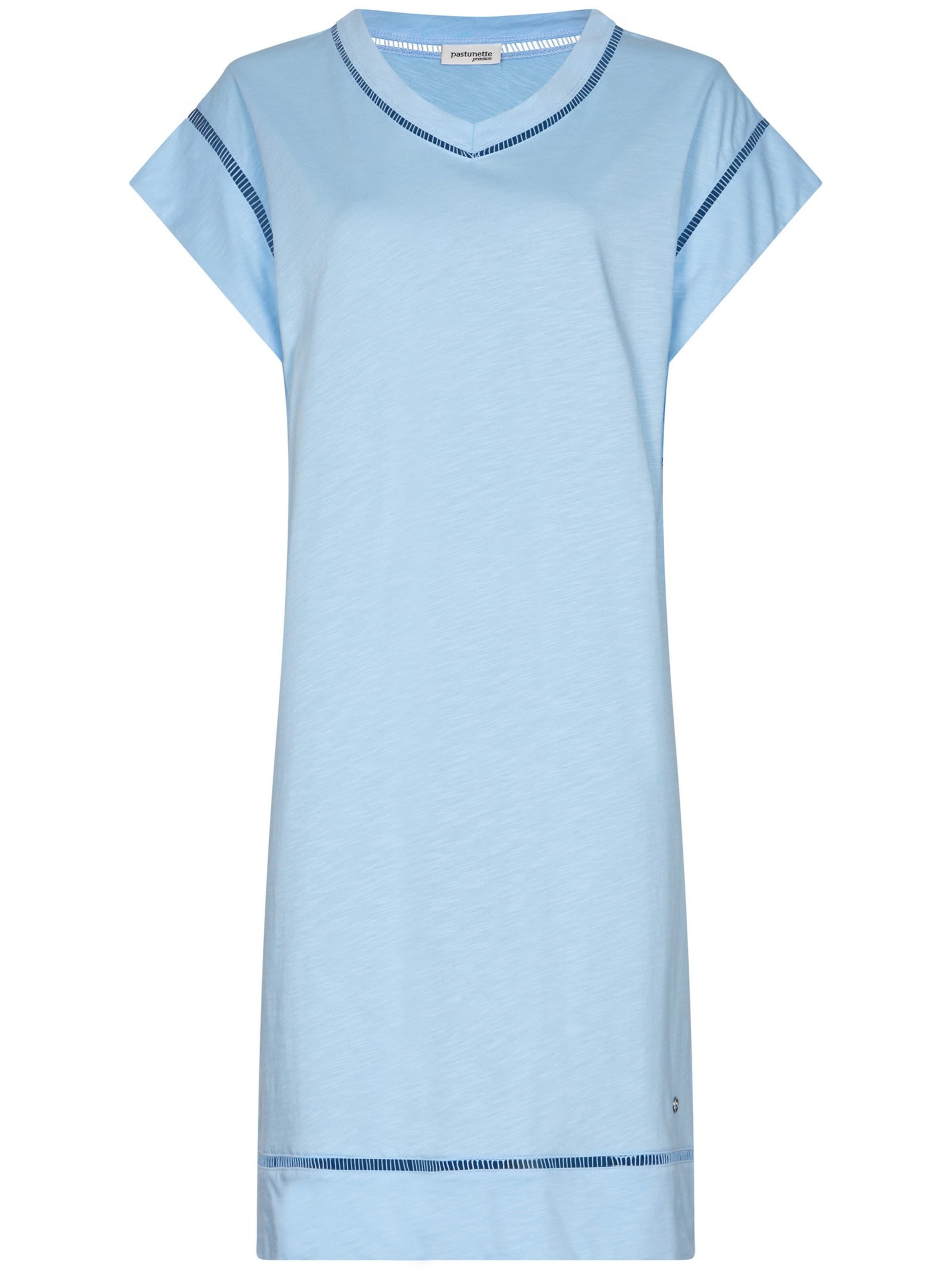 Chemise de nuit Pastunette en bleu : devant