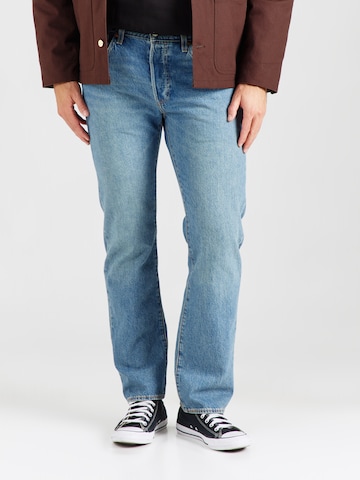 LEVI'S ® Regular Jeans '501' in Blauw: voorkant