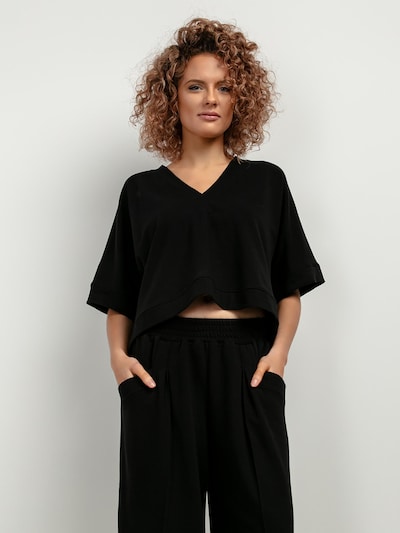 TESSITA Oversized Shirt in Black, Item view