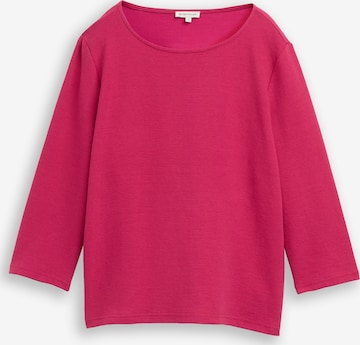 T-shirt TOM TAILOR en rouge : devant