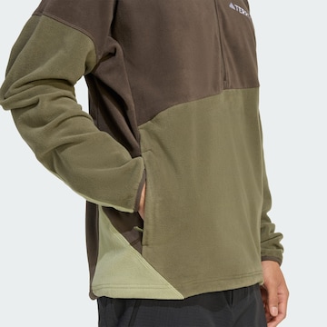 Pull-over de sport ' Multi Climawarm Fleece' ADIDAS TERREX en vert