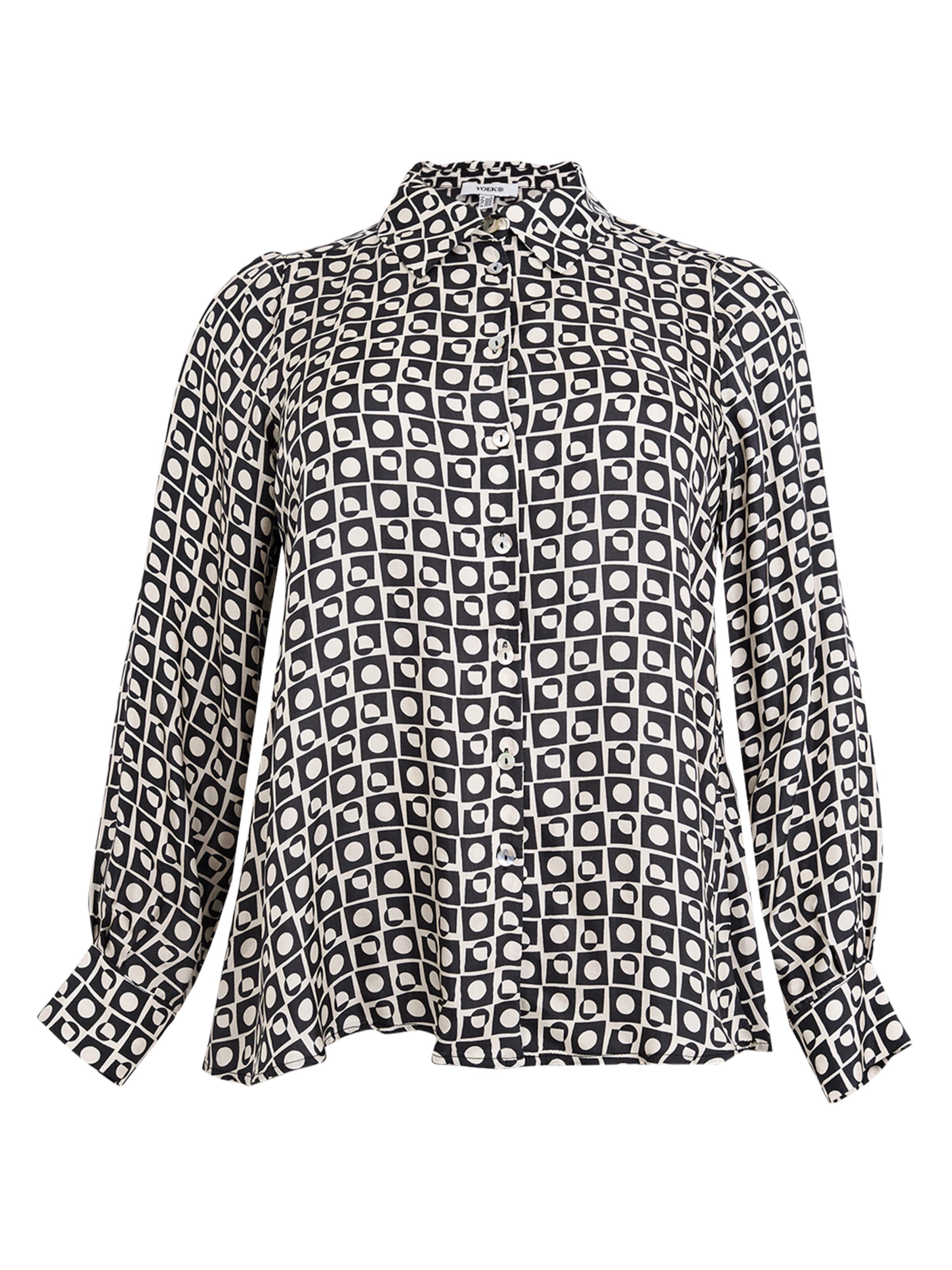 YOEK Blouse in Black: front