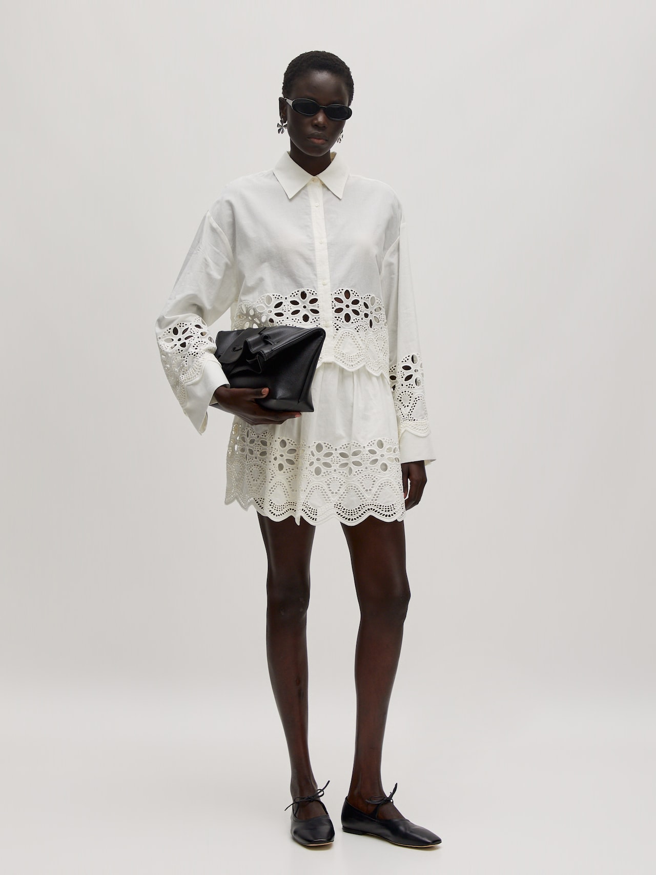 EDITED Jupe 'Quella' blanc