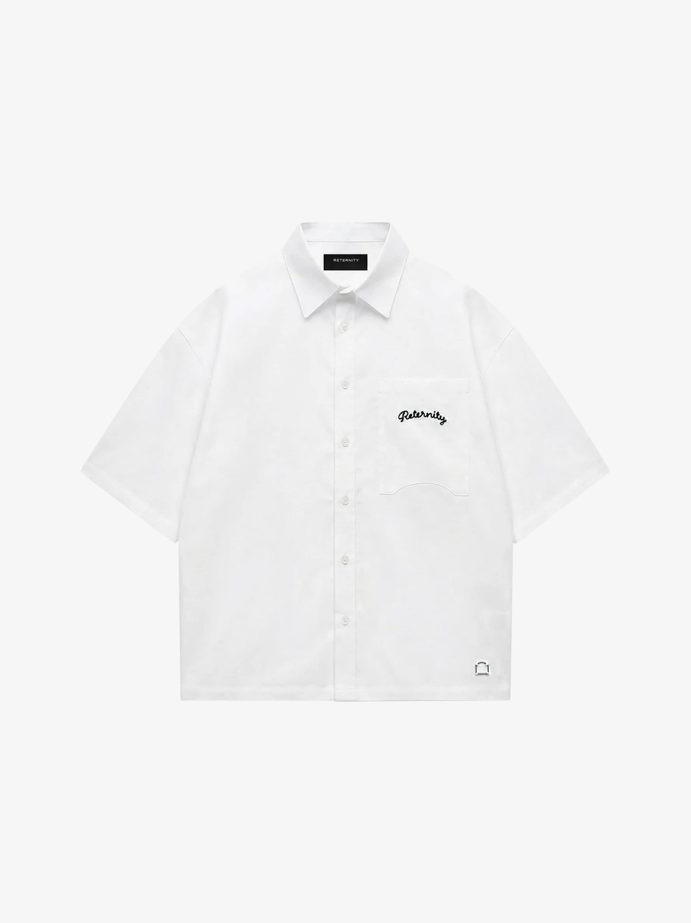 Fit confort Chemise Reternity en blanc : devant