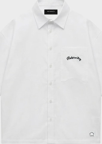 Fit confort Chemise Reternity en blanc : devant