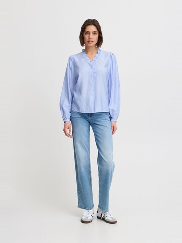 Chemisier 'Laya' ICHI en bleu