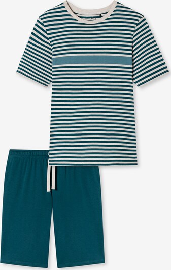 SCHIESSER Pyjama court ' Casual Nightwear ' en bleu denim, Vue avec produit