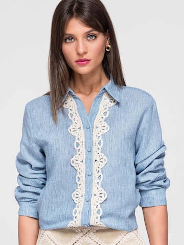 Maglietta di Ombre in blu